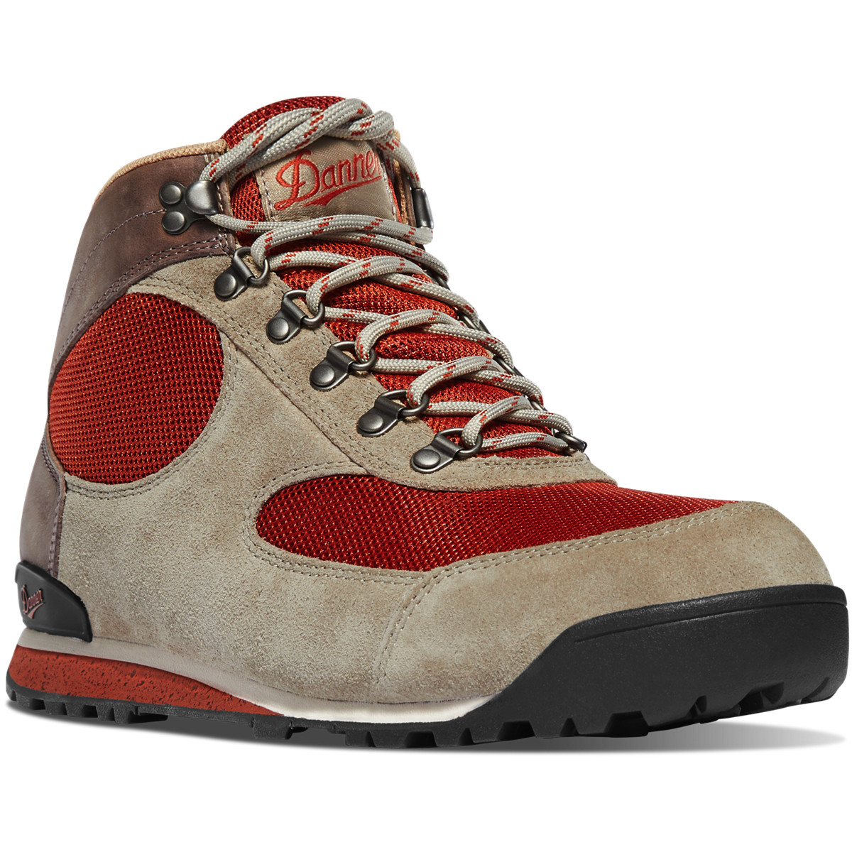 Danner Mens Jag Dry Weather Hiking Boots Khaki/Red - PFR508123